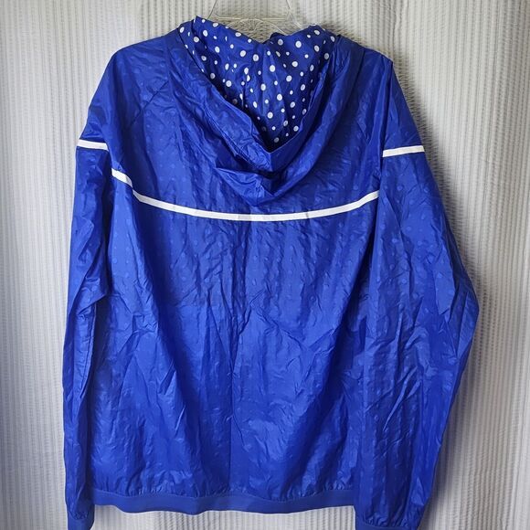 Rare XL Nike Glanz Jacket Windbreaker Windrunner Blue Dots Lightweight Workout - Picture 8 of 10